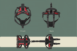 Help 'Em Up Front and Rear Conventional Shape Harness (unisex)
