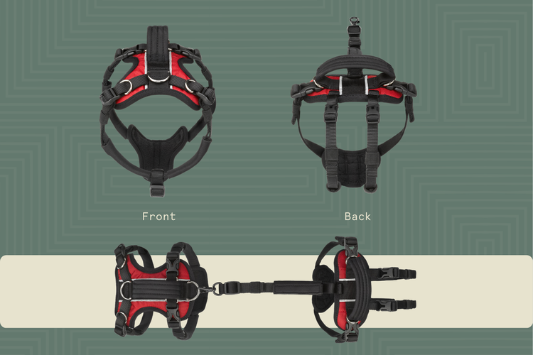 Help 'Em Up Front and Rear Conventional Shape Harness (unisex)