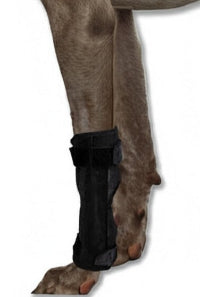 Carpus/Wrist (Front) or Hock/Ankle (Rear) brace. With spring supported articulation.